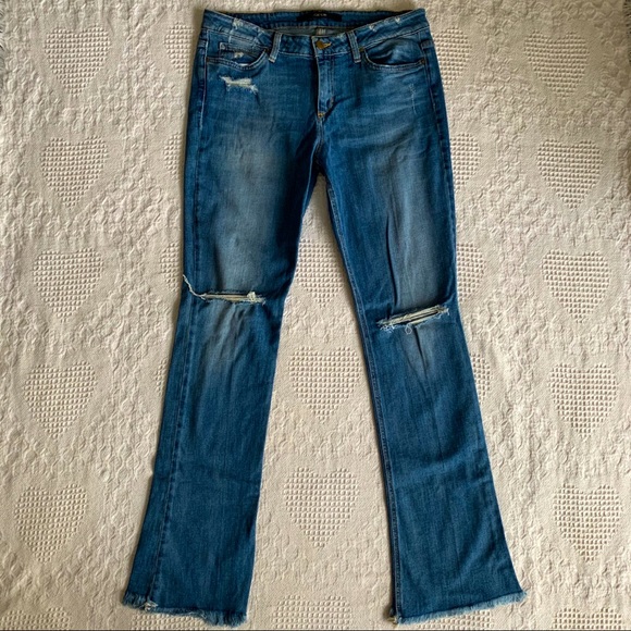 Joe's Jeans Denim - Joe’s Jeans Skinny Micro Flare Distressed Wash